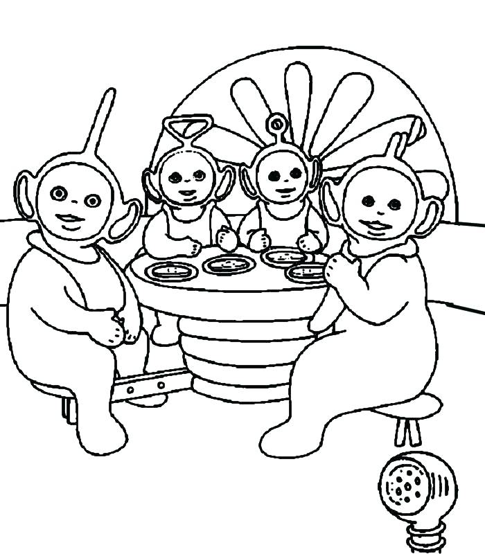 700x800 Teletubbies Coloring Page Pages 6 Book Laa Coloring Collection