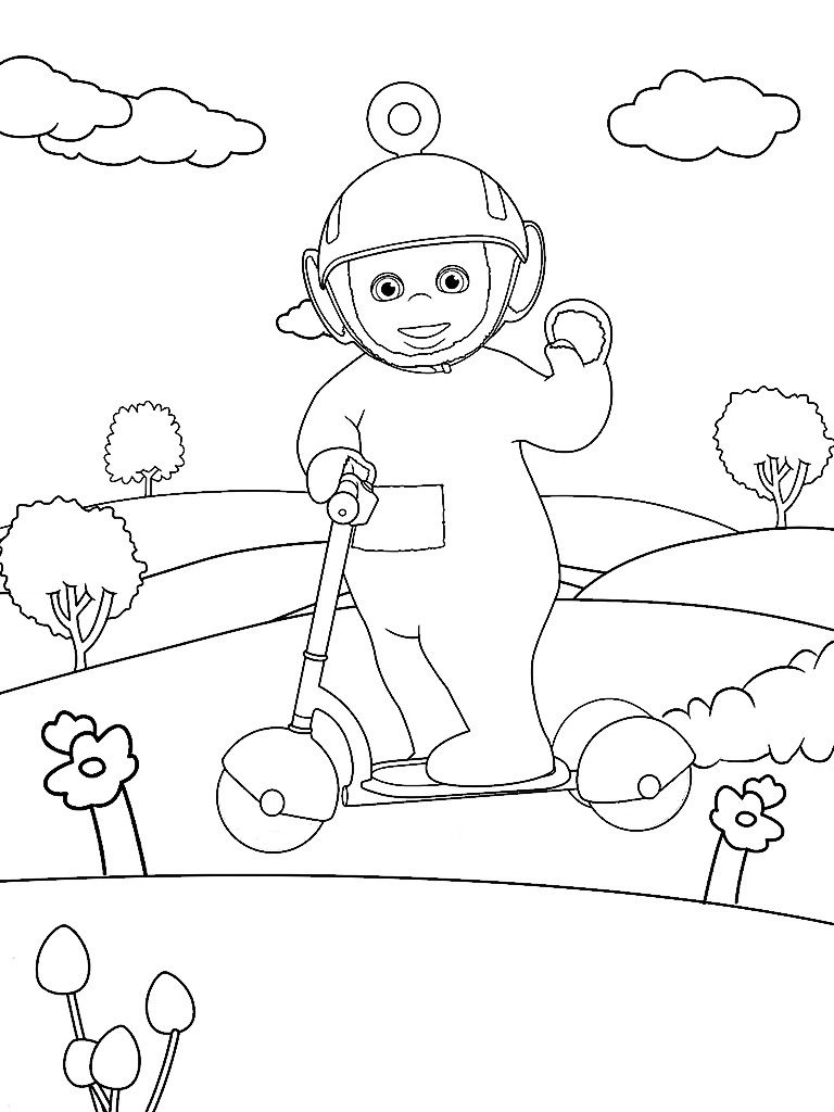 768x1024 Awesome Teletubbies Coloring Pages Design Printable Coloring Sheet