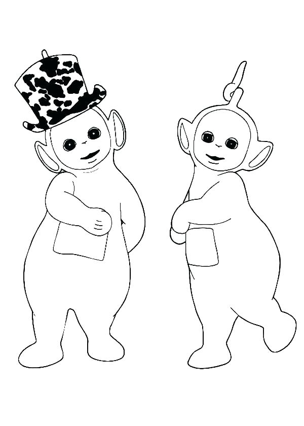 600x840 Teletubbies Coloring Pages Teletubbies Coloring Page Love New Hat