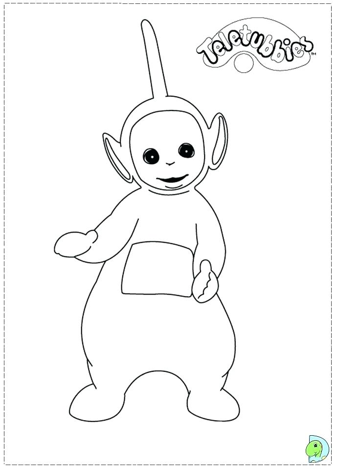 691x960 Teletubbies Coloring Page