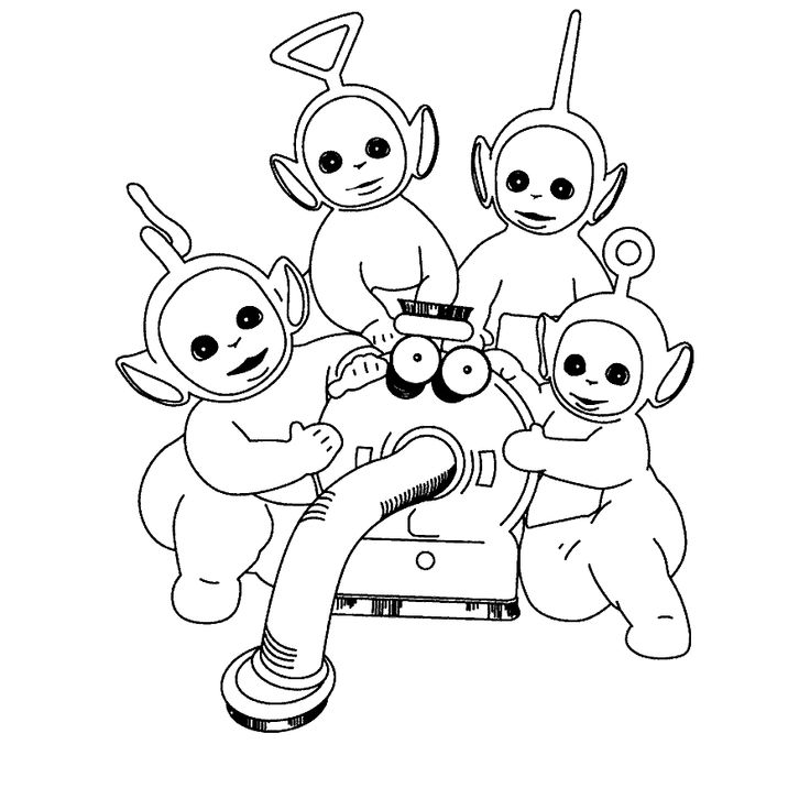 Teletubbies Dipsy Coloring Pages