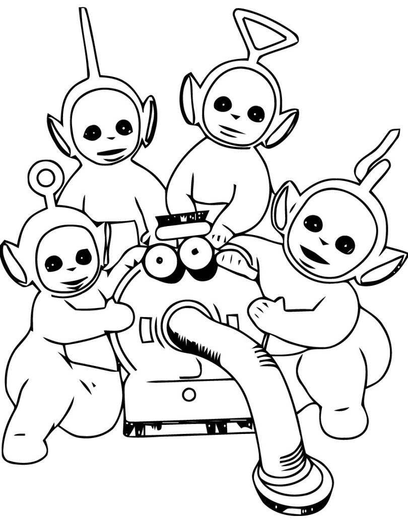 810x1033 Super Design Ideas Teletubbies Coloring Pages Po Dipsy Book