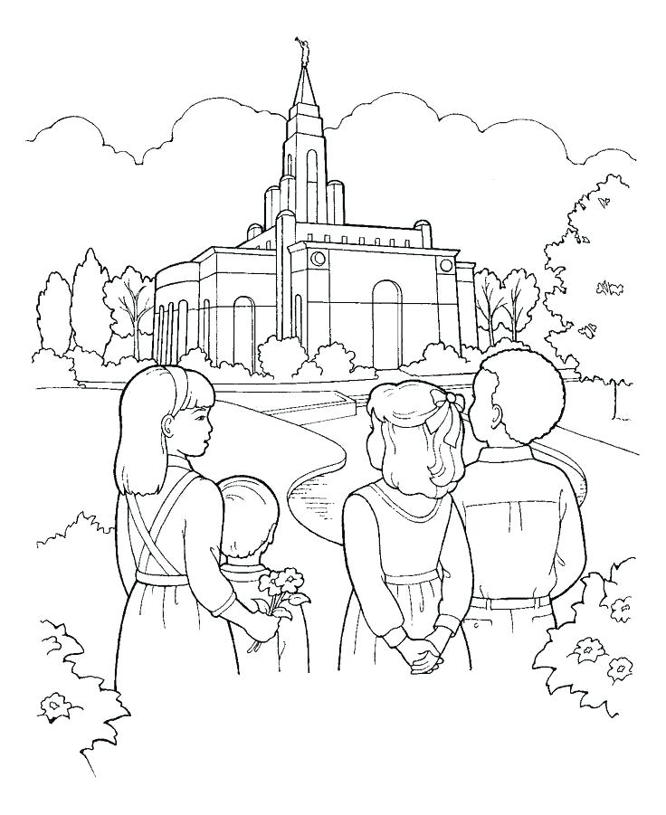 736x901 Salt Lake Temple Coloring Page Primary Coloring Pages Free Temples