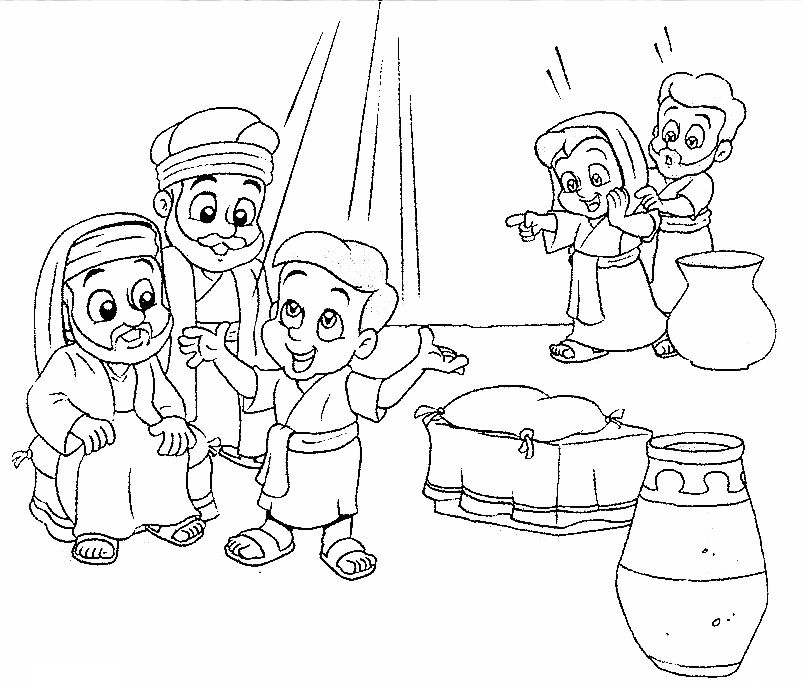 802x684 Jesus In The Temple Coloring Page