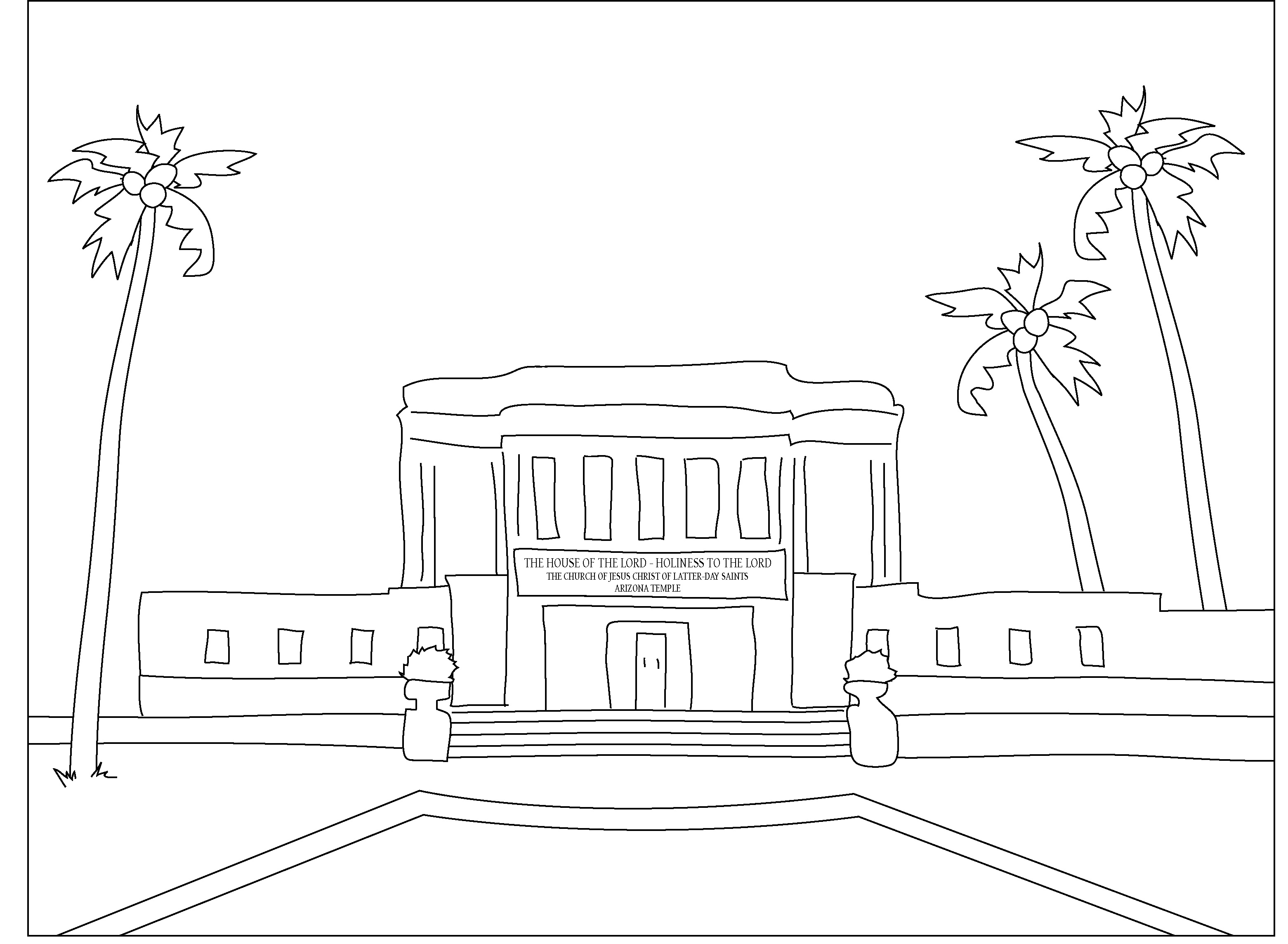 3122x2288 Compromise Kirtland Temple Coloring Page Pages