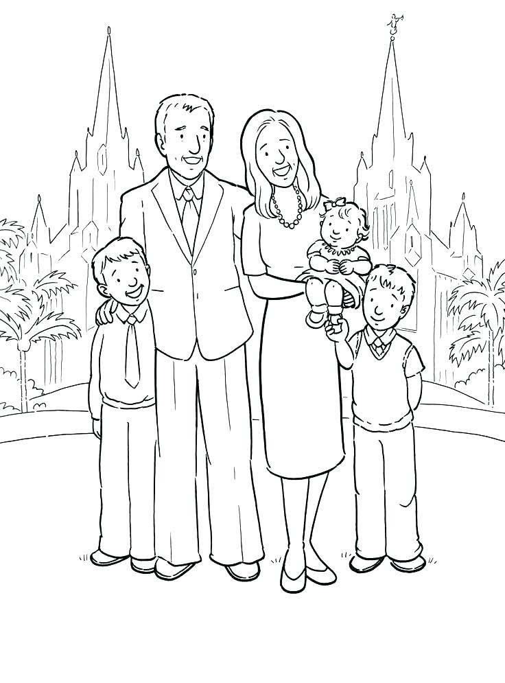 736x995 Family Coloring Page Coloring Pages Of Families Family Coloring