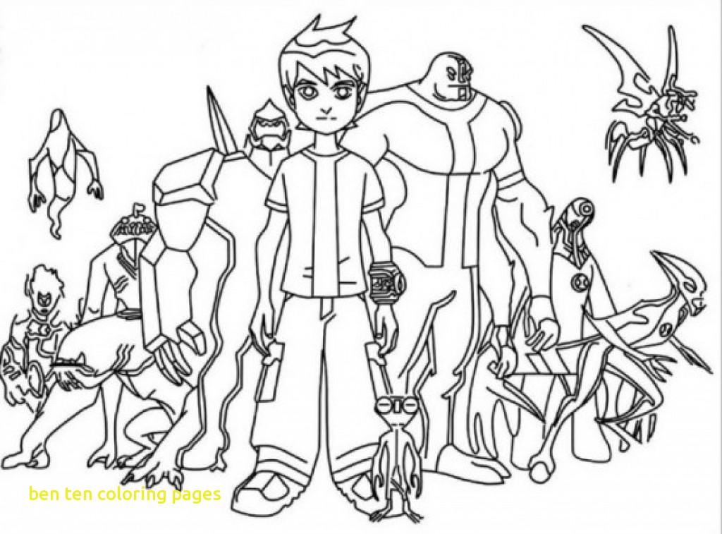 1024x757 Ben Ten Coloring Pages With Ben 10 Coloring Pages Printable