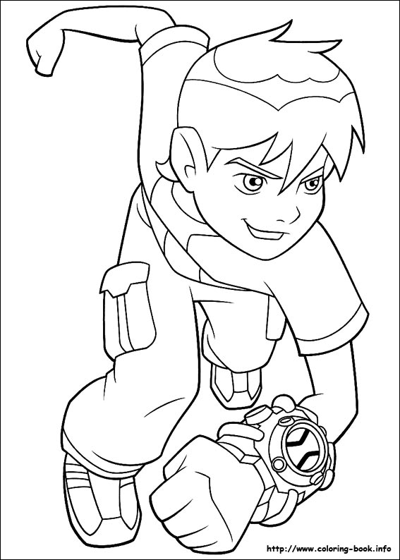567x794 Ben 10 Coloring Pages