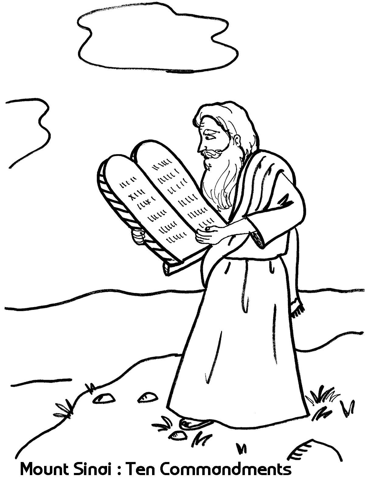 1200x1587 Mount Sinai Ten Commandments Coloring Sheets Wesleyan Kids