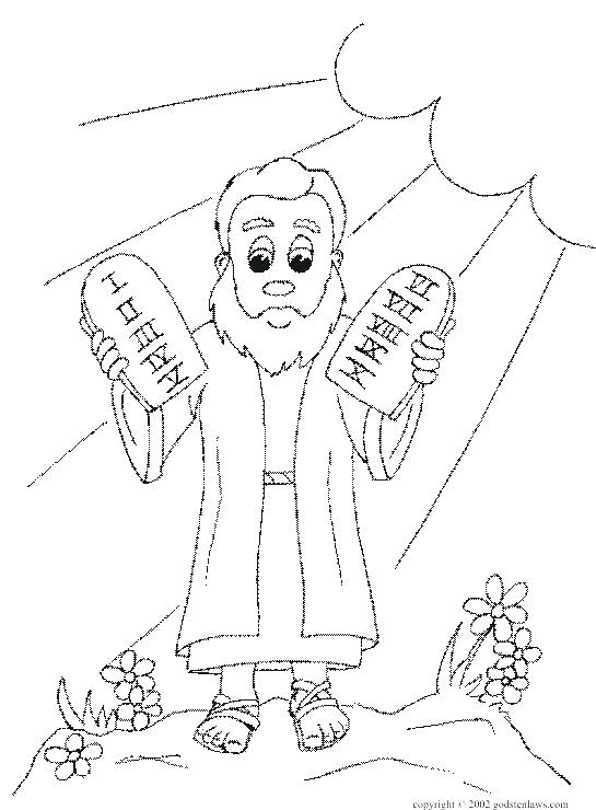 545x740 Ten Commandment Coloring Pages Classy Ten Commandments Coloring