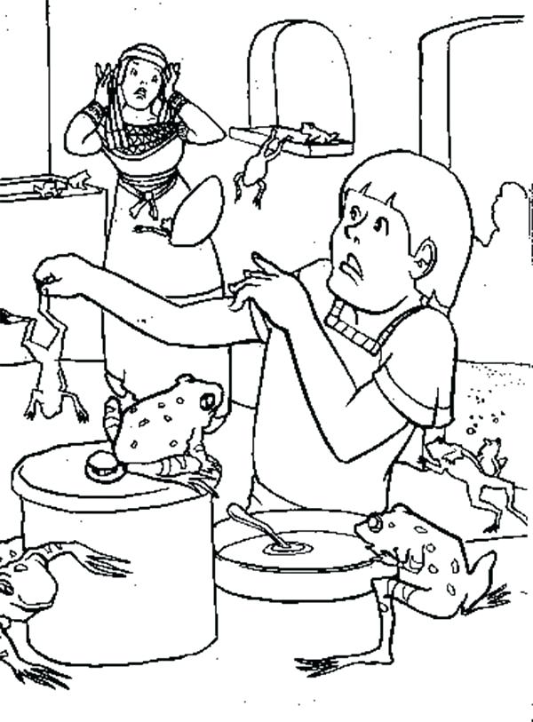 Ten Plagues Coloring Page