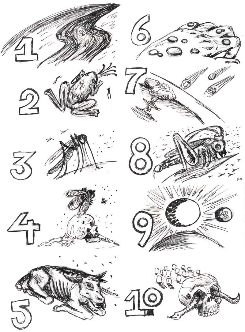 800x1084 Ten Plagues Coloring Page 304284 Within 10 Pages