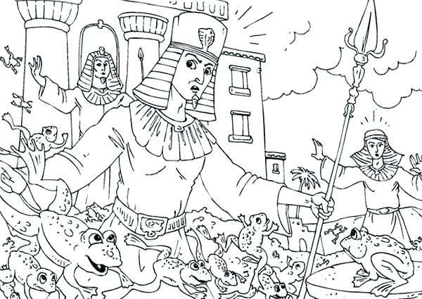 600x425 10 Plagues Coloring Pages The Plague Of Boils Coloring Page Ten