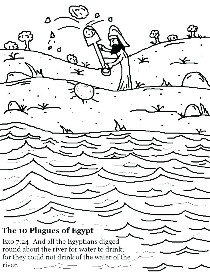 736x952 10 Plagues Of Egypt Colouring Pages Coloring Ten X Free Pag