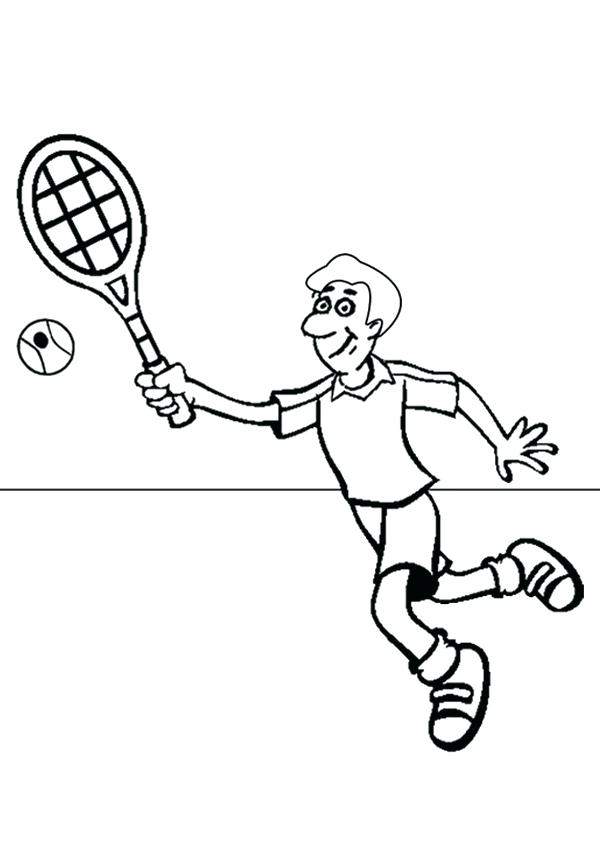 600x850 Tennis Coloring Pages Tennis Coloring Pages Download Tennis