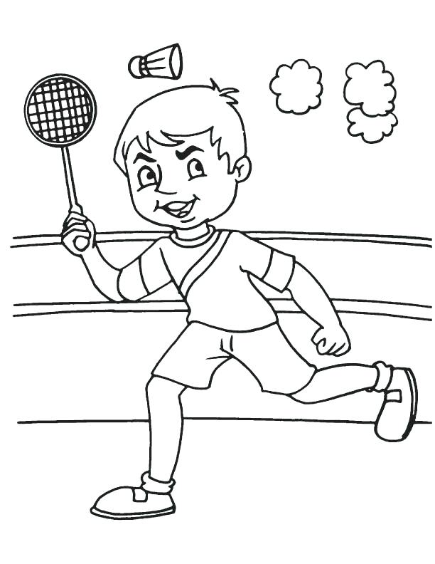 612x792 Badminton Coloring Pages Coloring Pages For Kids Animals
