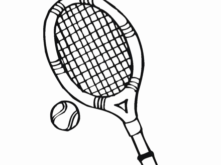 440x330 Tennis Coloring Pages Tennis Racket Coloring Pages Ohmygirl.us