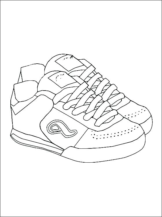 560x750 Nike Shoes Coloring Pages