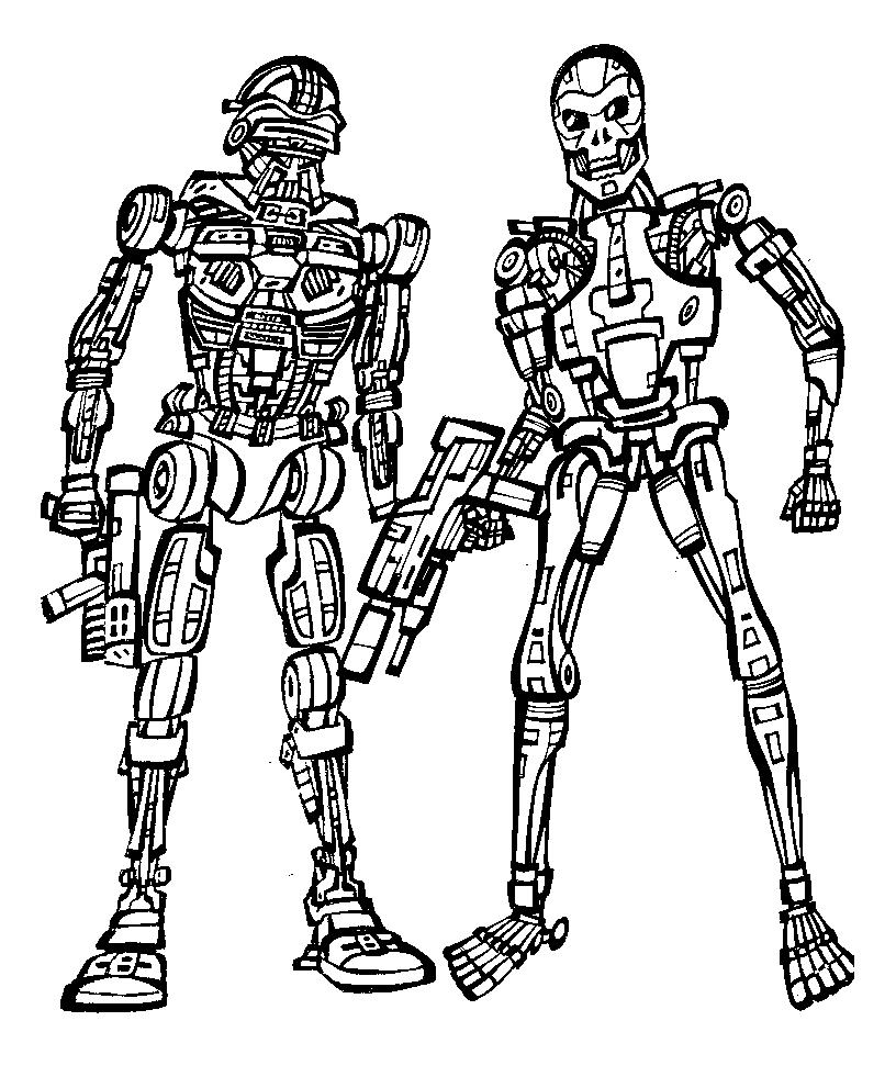 816x981 Liberal Terminator Coloring Pages Drawing At G