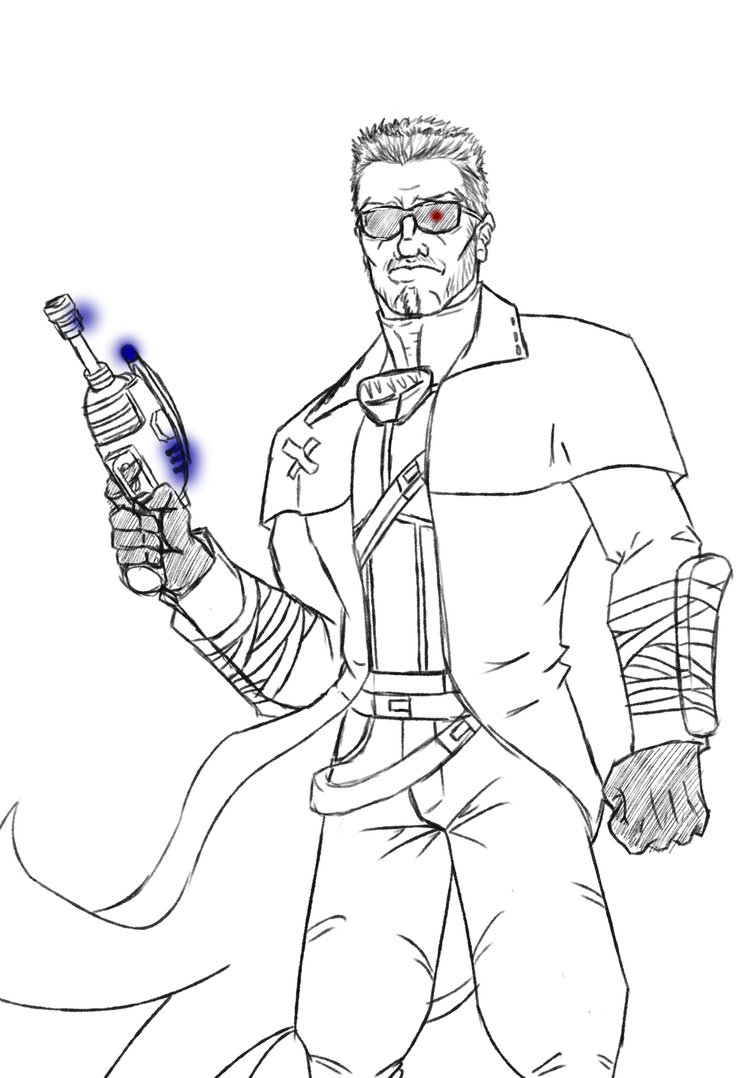 740x1078 Terminator Coloring Pages Barkandcall Me Within