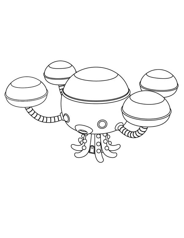 600x775 The Octopod From The Octonauts Coloring Page