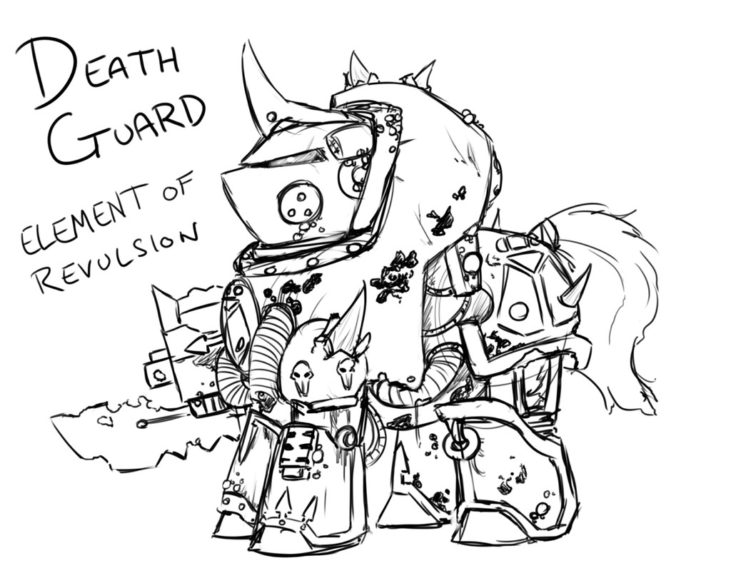 1024x796 Death Guard Terminator Pony Engine Baron On Color