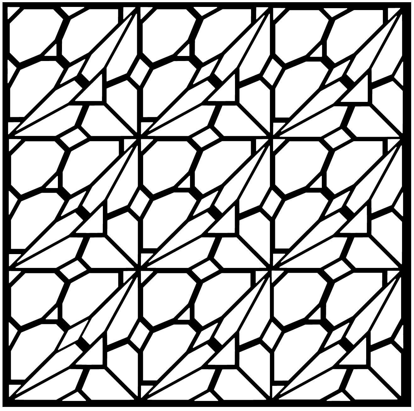 1316x1307 42 Tessellation Coloring Pages, Coloring Pages Tessellations
