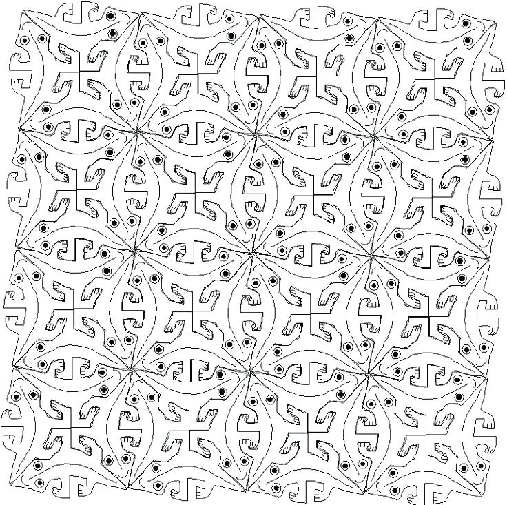 736x733 Tessellation Coloring Pages Tessellations Coloring Pages Stock
