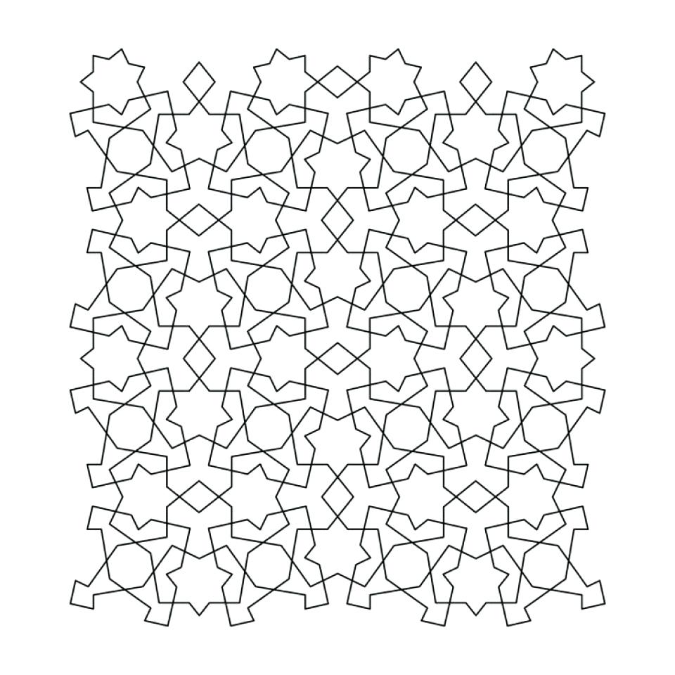 960x960 Coloring Page ~ Tessellation Coloring Pages Free Adult Printable
