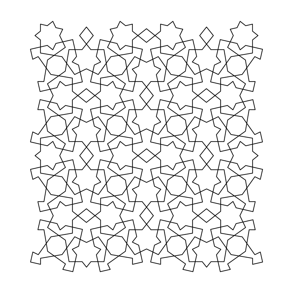 1024x1024 Tessellation Coloring Pages