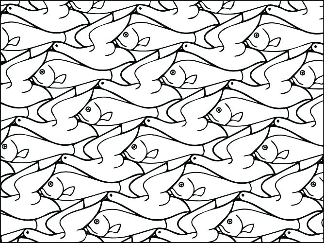 668x500 Tessellation Coloring Pages Tessellations Coloring Pages Free