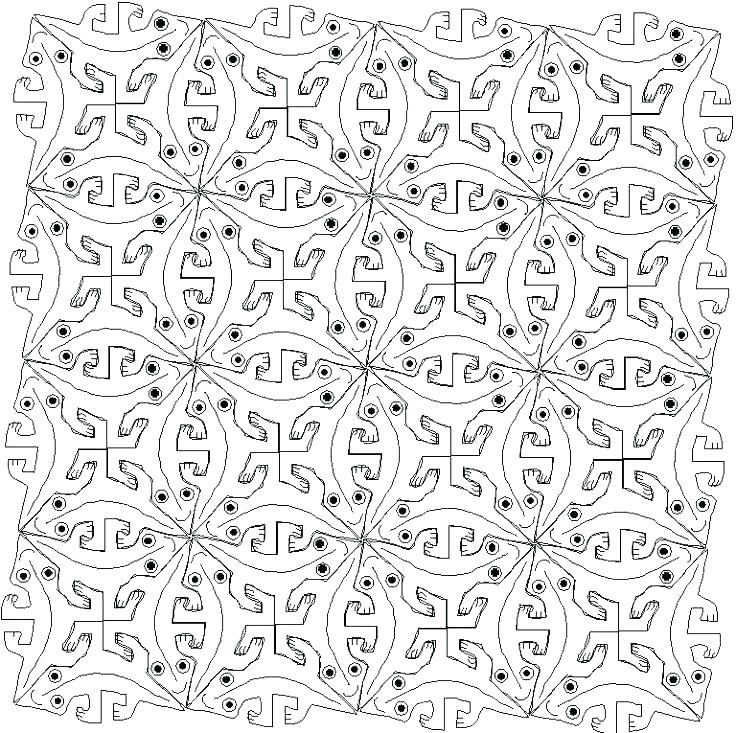 736x733 Tessellation Coloring Pages Tessellation Pictures To Color
