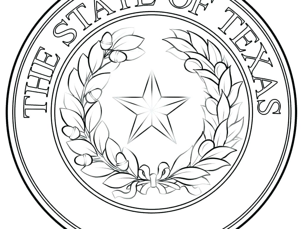 1020x768 Texas State Symbols Coloring Pages X Free Flag Stocking