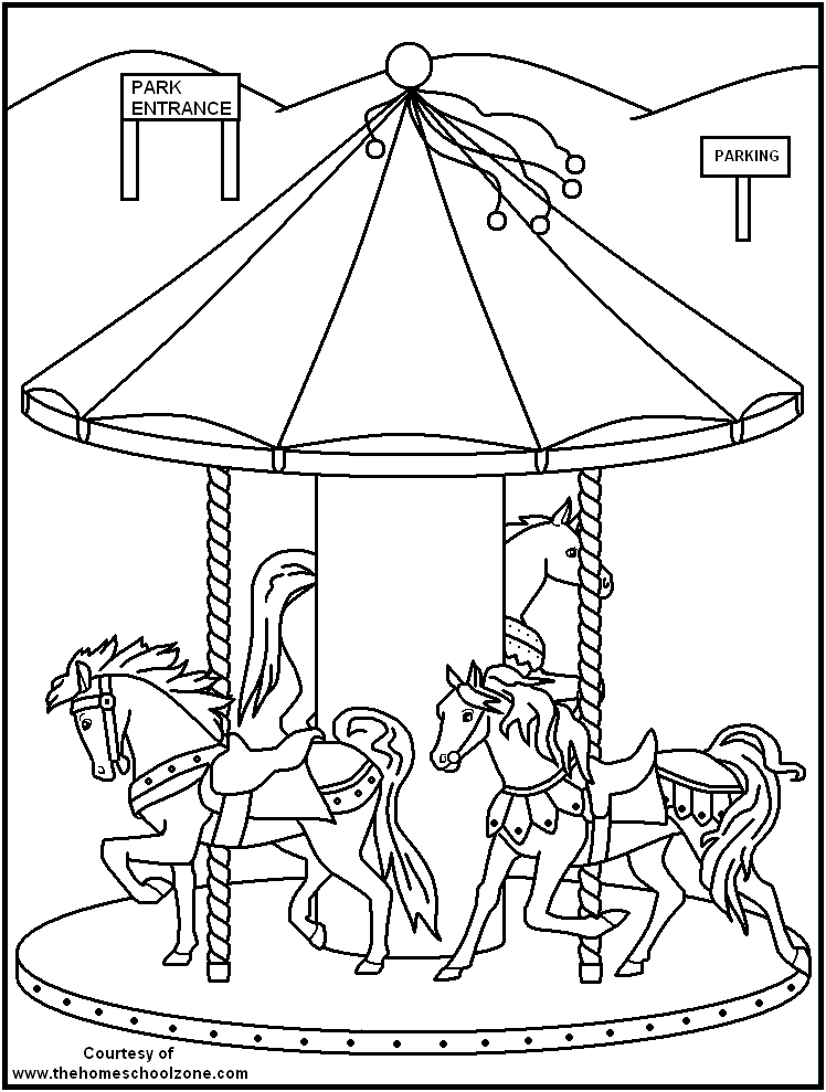 748x989 Fair Coloring Pages