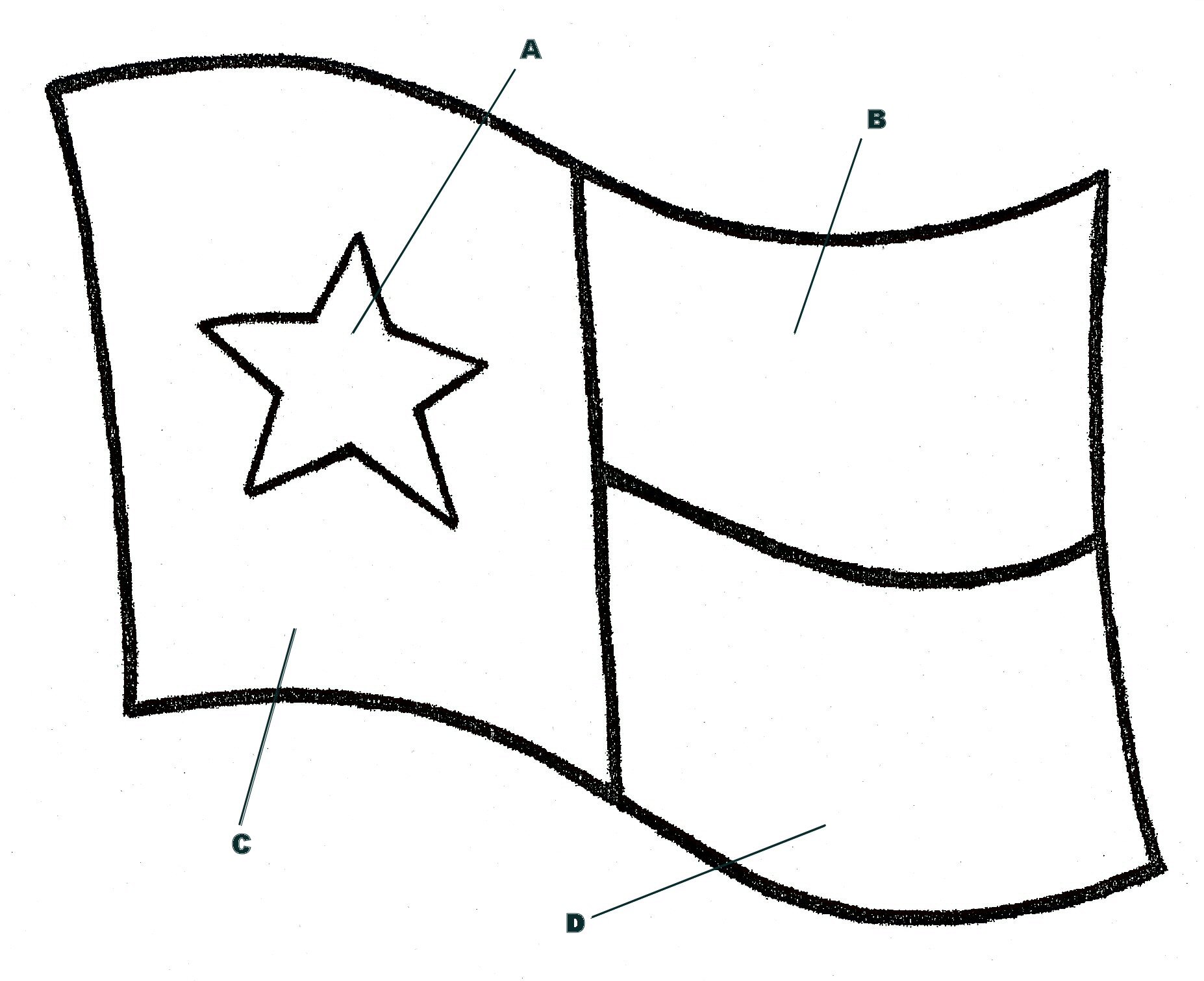 1854x1512 Texas Flag Coloring Page