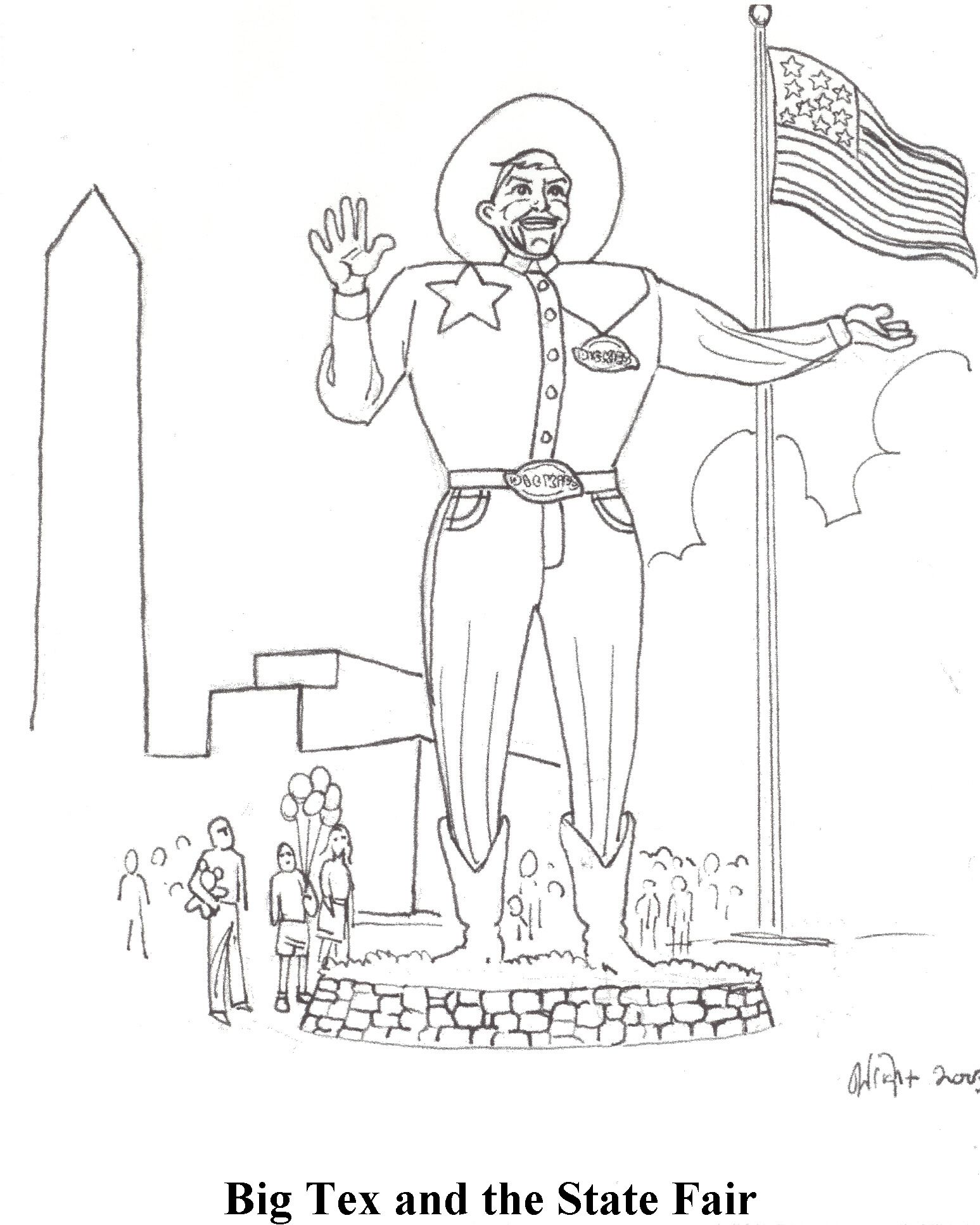 Texas History Coloring Pages
