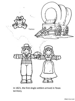 263x350 Texas History Coloring Sheets And Timeline (1821 1848) Tpt