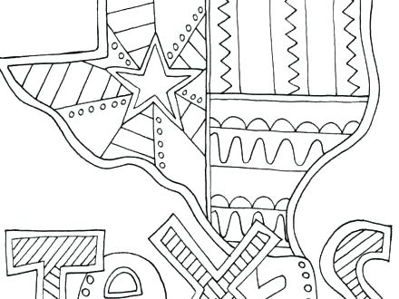 440x330 Texas Coloring Pages Flag Coloring Page With Best History Images