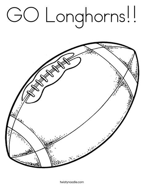 468x605 Go Longhorns Coloring Page