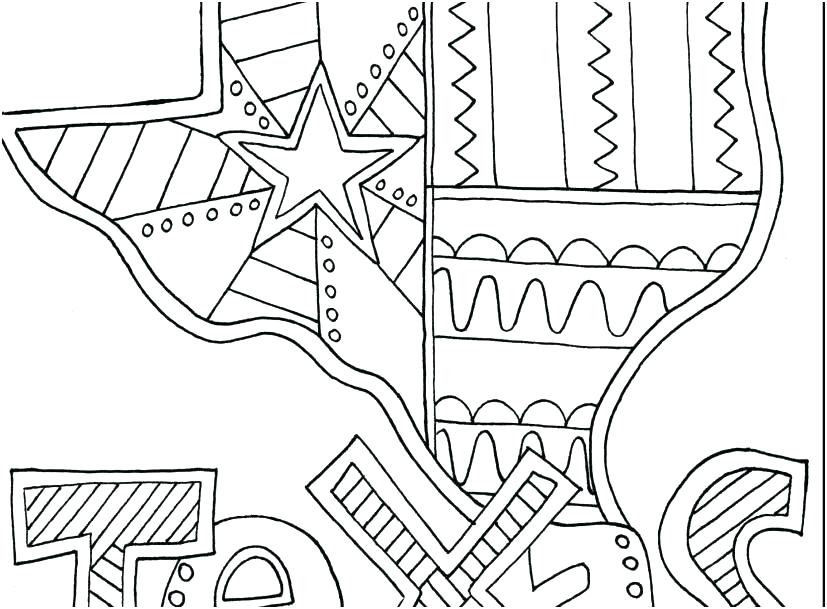 827x609 Texas Symbols Coloring Pages Coloring Page State Symbols Coloring