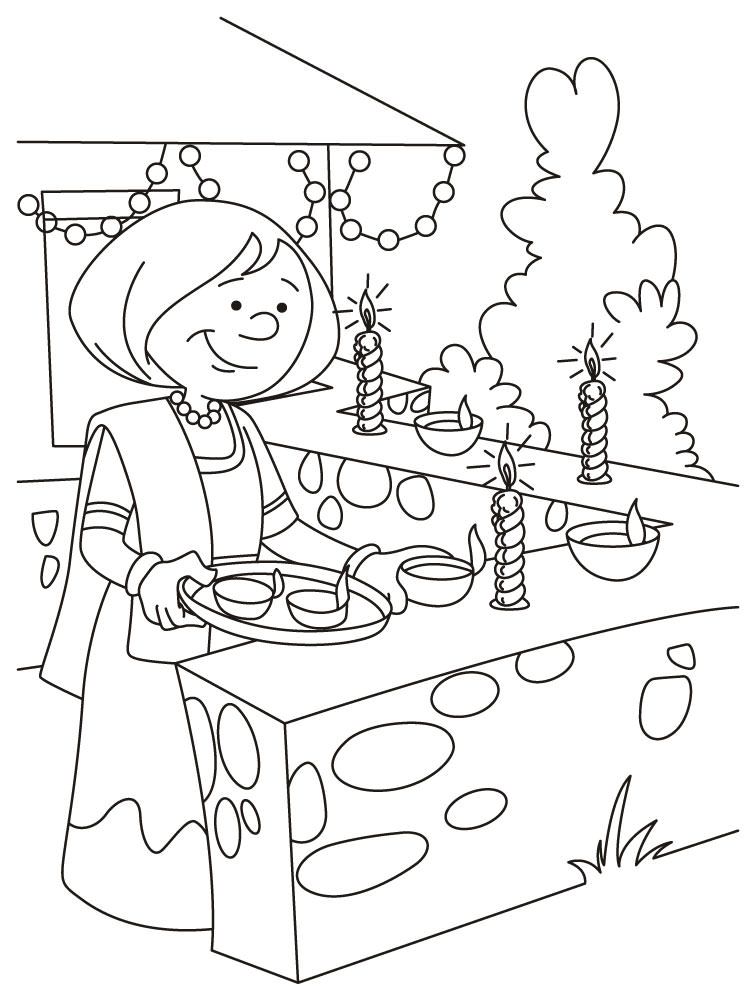 756x990 Thailand Colouring Pages Diwali Coloring Pages 5 Animated Diwali