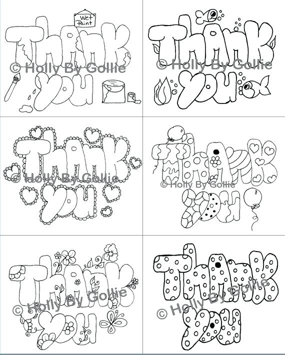 570x710 Thank You Card Coloring Page Print Pig Colouring Pages Kids