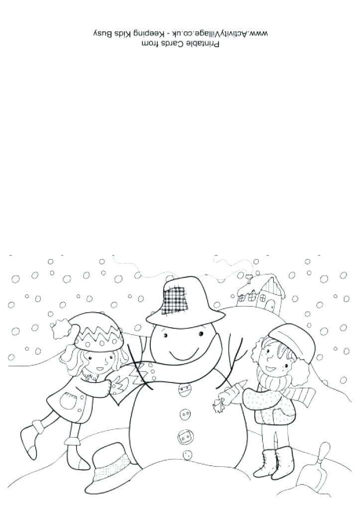 725x1024 Christmas Cards Coloring Pages Printable Coloring Thank You Cards