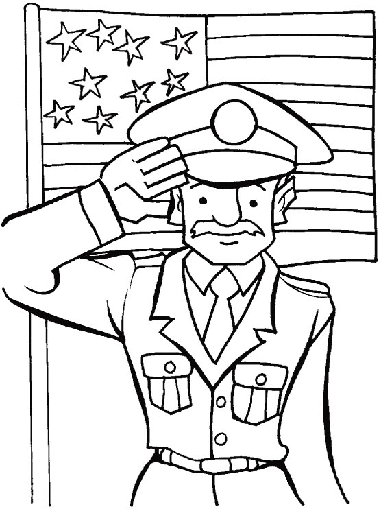 Thank You For Your Service Coloring Pages