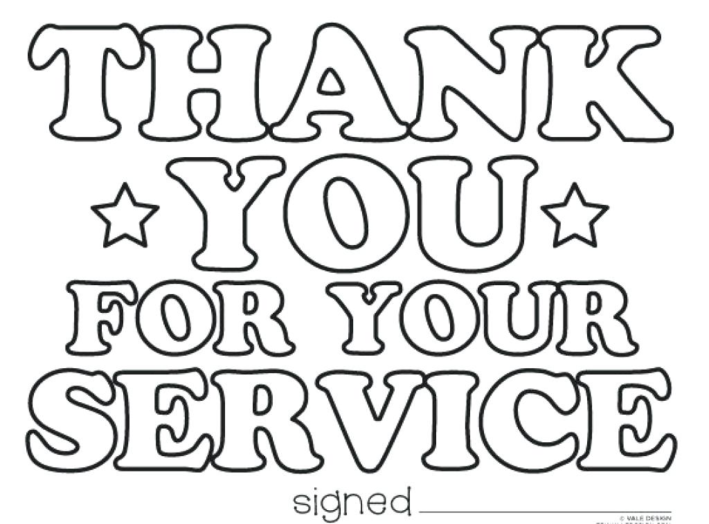 1024x757 Stunning Amusing Thank You Coloring Pages Online Happy Veterans
