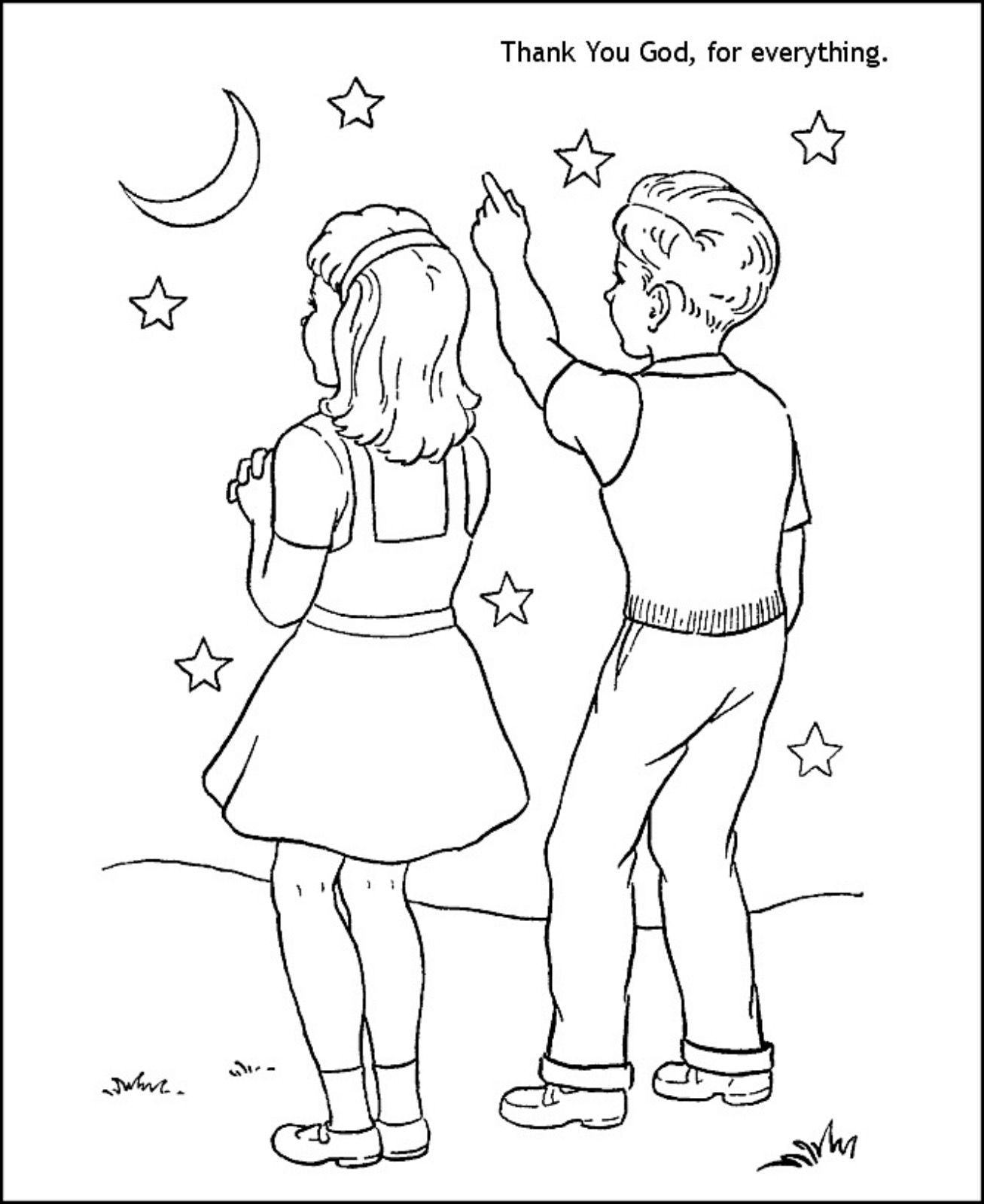 1307x1600 Thank You God Coloring Page Sunday School Sunday