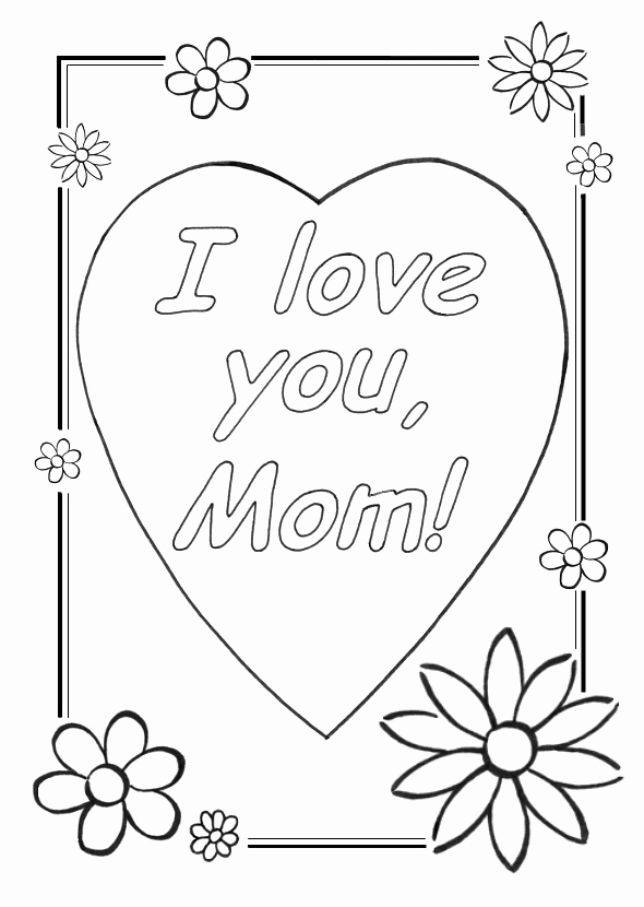 590x830 Cool Coloring Sheets Love You Mom Coloring Pages Thank You