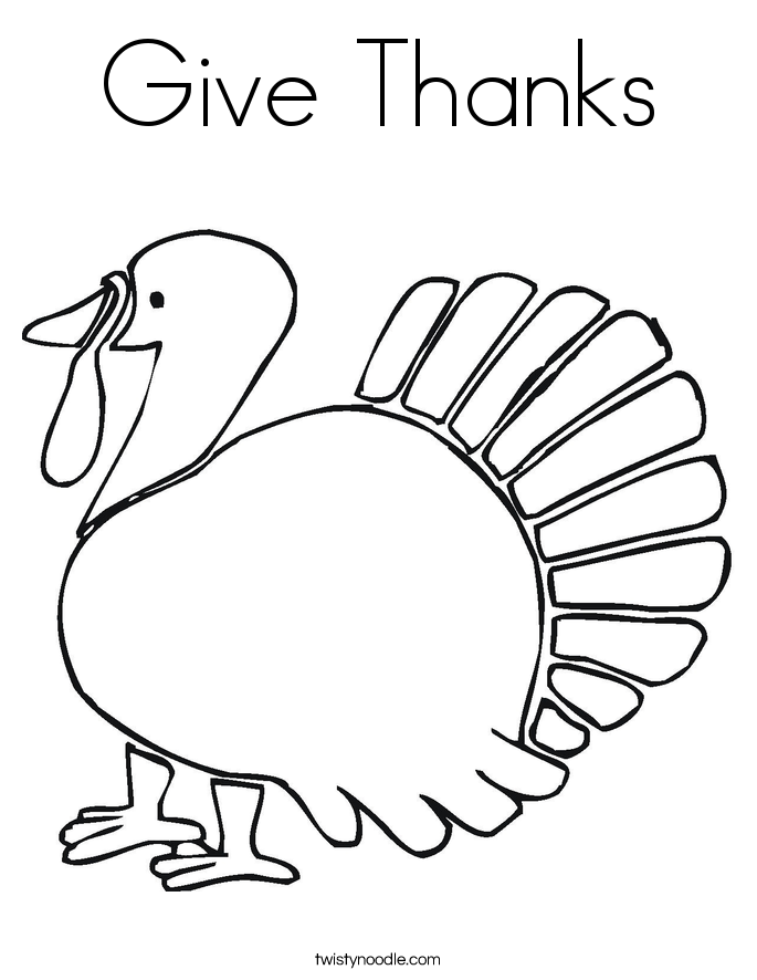 685x886 Give Thanks Coloring Page