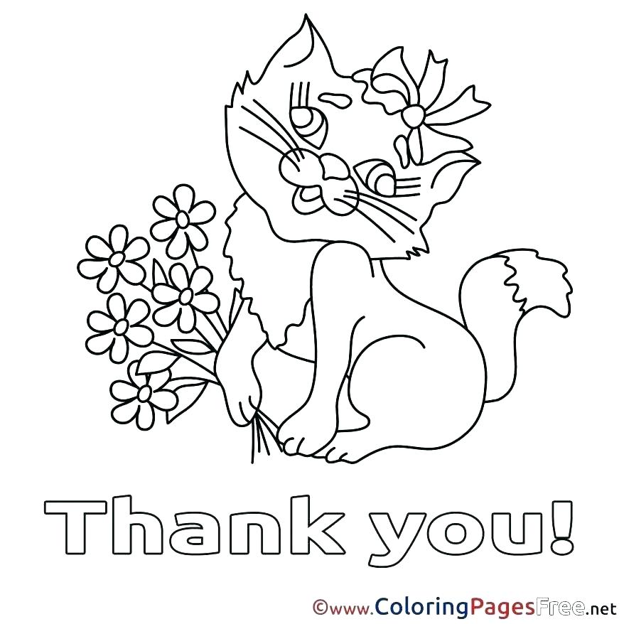 878x878 Thank You Coloring Pages Plus Thank You Coloring Page Thank You