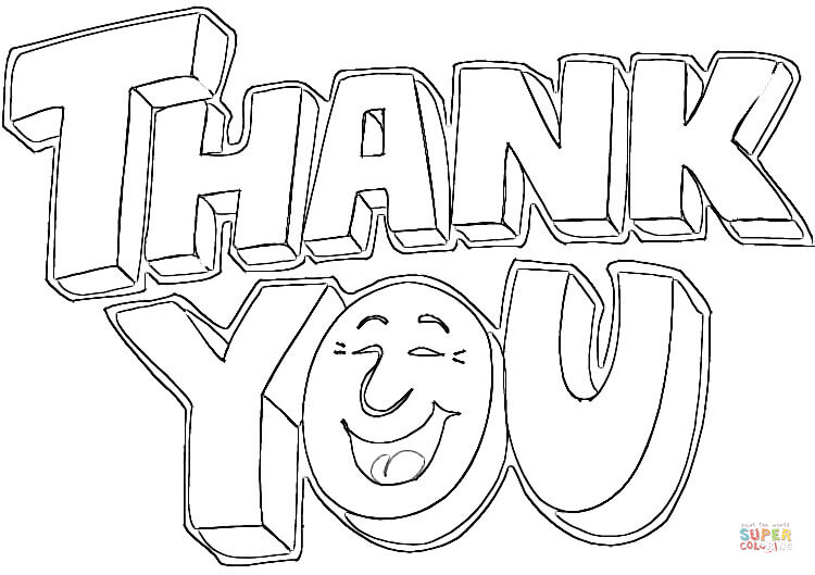 750x529 Thank You Coloring Page Saying Thank You Coloring Page Free